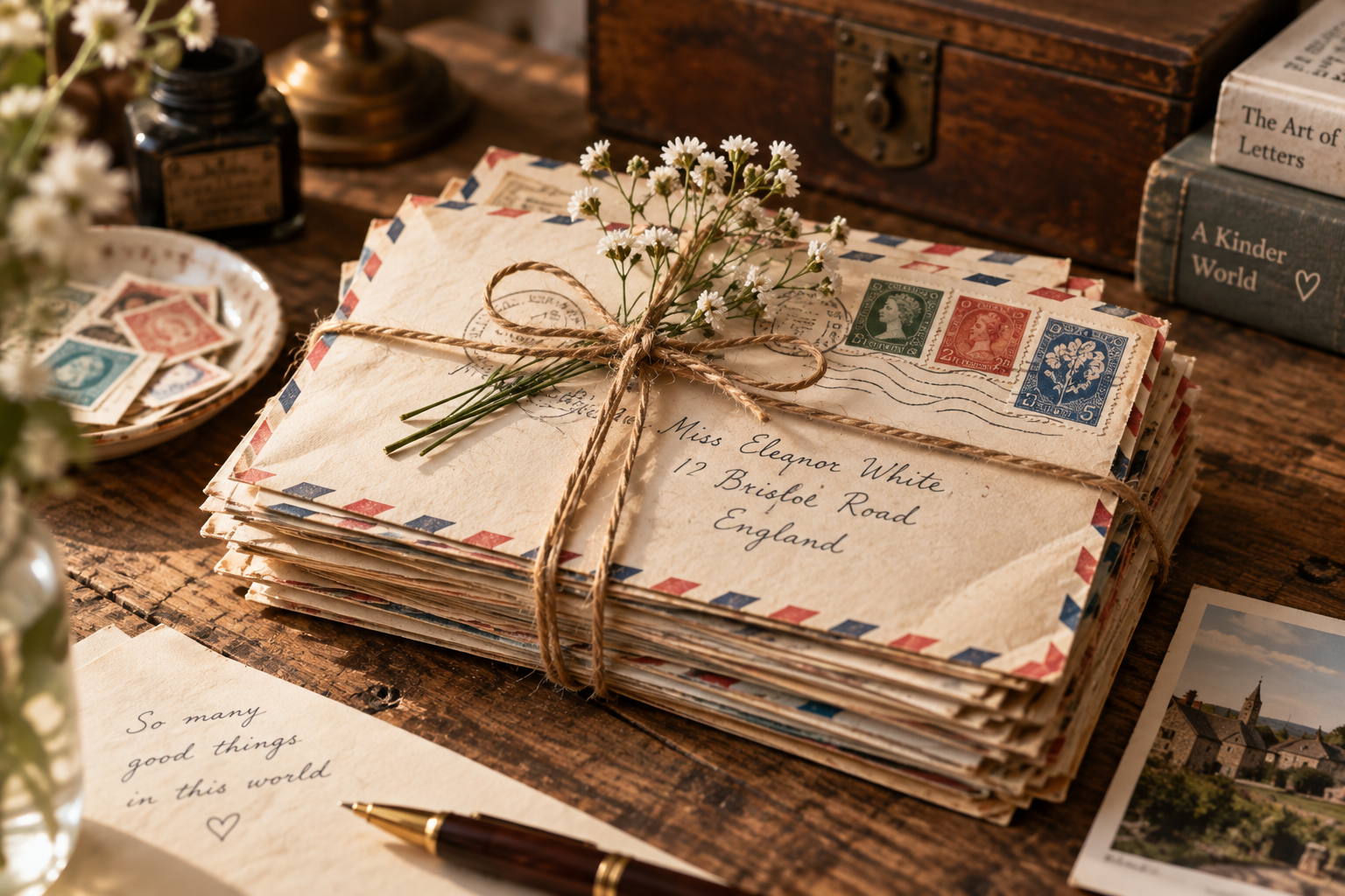 A collection of handwritten letters